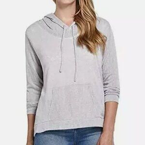 Weatherproof Vintage Lightweight Women’s Medium Light Grey Purple Hoodie